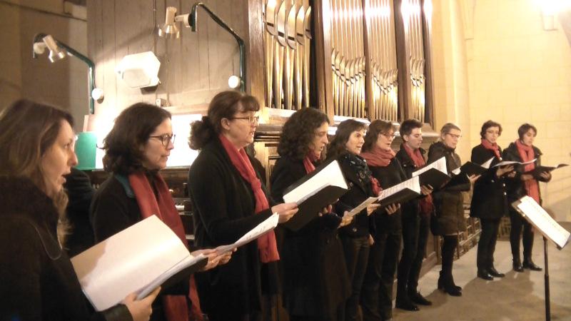 Le 18 novembre 2018 Le Chœur de Voix de Femmes de Ploërmel dirigé par Christian Lugué accompagné par Marc Huck